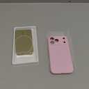 Magnetic for iPhone 17 Pro Max Case, Compatible with MagSafe, [Full Camera Protection][Screen Protector] Silicone Shockproof Protective Phone Case for iPhone 17 Pro Max 6.9", Chalk Pink