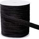 BENECREAT 18Yards Black Velvet Piping Bias Tape, 0.47inch Wide Lip Cord Trim Piping Trim with Welting Cord for Sewing Clothing Upholstery Trimming