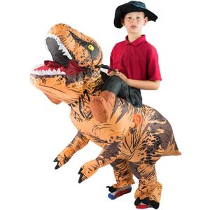 Premium Jurassic T Rex Dinosaur Ride Inflatable Costume for Kids (age 5-11) Premium Jurassic T Rex Dinosaur Ride Inflatable Costume for Kids (age 5-11)