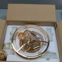 Crystal Chandeliers for Dining Room Light Fixtures Over Table4-Lights Modern Champagne Gold Crystal Pendant Lighting FixtureSmall Chandeliers for Kitchen Island Bedroom Entryway D12 Inch