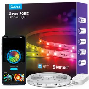 100ft RGBIC LED Strip Lights, LED Lights for Bedroom, APP Control | DIY Multiple Colors on One Line, Color Changing Lights for Home Decor, Bluetooth Strip Lights with APP Control