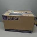 Furhaven Orthopedic Dog Bed for Large Dogs w/ Removable Bolsters & Washable Cover, For Dogs Up to 95 lbs - Two-Tone Plush Faux Fur & Suede L Shaped Chaise - Stone Gray, Jumbo/XL