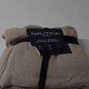 Nautica Blanket Cotton Diamond Weave Bedding, Home Decor for All Seasons, Queen, Baird Beige