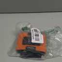 Portable Waist Fan 10000mAh Rechargeable Waist Clip Fan 18000RPM With Max 12H Working Time 3-speed adjustment with LED flashlight Portable Fan for Outdoor Jobsite and etc(Orange)