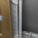 WAOWAO 40" Extra Tall Clear Acrylic Dog Gate for Baby and Kids with Double Lock, 29.5"-37.37" Width, Safety Auto Close Pet Gate for Baby and Pets, Fits Doorways, Kitchen, and Entryways, White