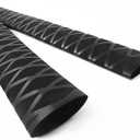 X-Tube Heat Shrink Wrap Tubing 39"&64" Lengths for Rod Grips-5 Color 14 Sizes (Diamter25mm; Length64", Black)