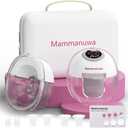 Electric Breast Pump - Lightweight, Portable, & Hands-Free with Baby Mouth Technology - BPA-Free, 4 Modes, 9 Levels - Elevate Your Breastfeeding Style with Mammanuwa S32 (White)
