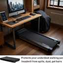 Walking Pad Cover for Home, Waterproof and Dustproof Under Desk Treadmill Cover - Fit for 48-56 in Portable Folding Treadmill and Office Under Desk Smart Walking Running Machine, Black