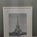 upsimples 16x20 Picture Frame, Display Pictures 11x14 with Mat or 16 x 20 Without, Wall Hanging Poster Frame, White, 1 Pack