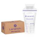 Lansinoh Breastmilk Storage Bags, 200 Count Value Pack, Baby Essentials, LeakProof, Fast Freeze & Thaw Breast Milk Bags for Baby Bottle Feeding, Strength & Stretch, 6 Ounce