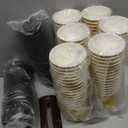 SIUQ 12 oz Coffee Cups-90 Pack Disposable Coffee Cups with Lids and Straws, Insulated Ripple Wall To Go Paper Coffee Cup for Coffee, Hot Chocolate and Hot Tea Drinks - Champagne