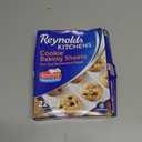 Reynolds Kitchens Cookie Baking Sheets, Pre-Cut Baking Parchment Paper Sheets for Cookies, Oven-Safe up to 425 Degrees, Reusable Up to 3X, No-Mess Cleanup, 12 in x 16 in, 22 Count