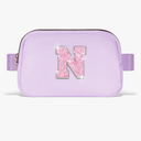 Graduation Gifts for Teens Kids Daughter Sister Her - Birthday Gifts for 3 4 5 6 7 8 9 10 11 12 13 Year Old Girls,Fanny Pack Crossbody Bag Belt Bag Cute Trendy Stuff | Lavender,Initial N
