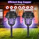 4 Pack Solar Bug Zapper