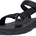 CAMEL CROWN Hiking Sport Sandals for Men Anti-skidding Water Sandals Comfortable Athletic Sandals for Outdoor Wading Beach (8, Black)