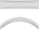 Geekria Protein Leather Headband Pad Compatible with Sony WH-CH520/ CH510/ CH500 Headphones, Replacement Band Repair Part (White)