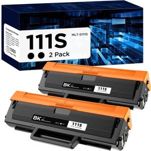 MLT-D111S Toner Cartridge Compatible for Samsung MLT-D111S 111S MLT111S D111S High Yield to use with Samsung Xpress M2020W M2070FW M2020 M2070W M2024W M2074FW Printer (Black, 2 Pack)