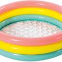 Intex: Inflatable Baby Pool - Sunset Glow - 34"x10", 3 Color Rings, Outdoor & Backyard, Water Splash Kiddie Pool, Soft & Durable, Toddlers-Kids Age 1+