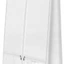 72" Wedding Dress Garment Bag with 10'' Gusseted Dress Bags for Gowns Long 4 Pockets Dress Cover for Women, White