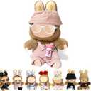 Doll Clothes (NO Doll) 15cm 17cm Pink Outfits for Dolls Cute Pink Hat Camere Glasses Exquisite Clothes Accessories Compatible