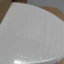 Mayfair Cassel Slow Close Toilet Seat, Easy Clean, Non Slip Premium Wood Seat, Easy Install, Made in USA, Elongated, White