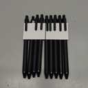 Kaco PURE Gel Pens 0.5mm Fine Point Black Ink 10 Count, Quick Dry Smooth Writing, Aesthetic Office Supplies Refillable Retractable Low Center of Gravity