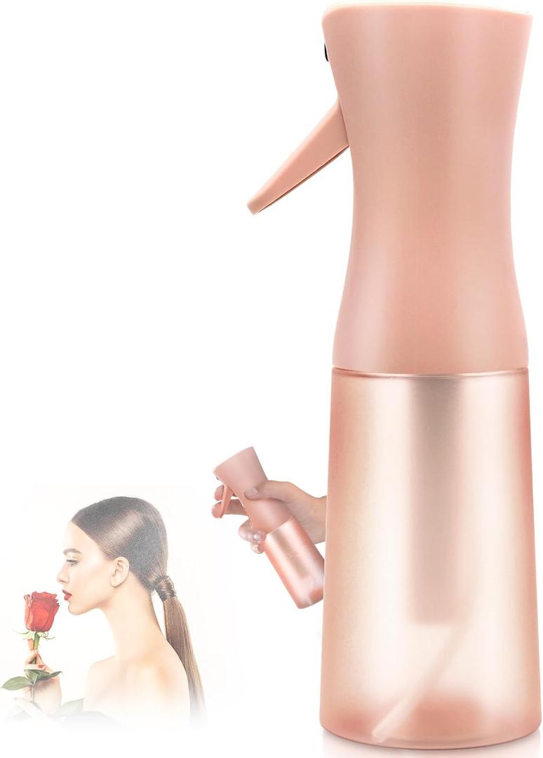 Leaflai Empty Spray bottles, Spray Water Bottle Fine Mist Refillable, Continuous Spray Bottle for Hair, Skin Care, Showering Pets, Plants, travel, Cleaning and Ironing 6.8 Ounce (Brown) 