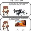 Universal TV Stand, TV Pedestal Feet, TV Stand Legs for 27 28 29 30 32 37 40 55in LCD LED OLED TCL/LG/KONKA Smart TV, Black