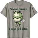 Sometimes I Just Be Farting Funny Vintage Frog Graphic TShirt, M