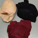 Pack Front Closure Bras for Women Full Coverage Lace Wireless Bralettes, Soft Breathable Support Wirefree Everyday Bras (XX-Large, 3 Pack (Black/Skin/Red))