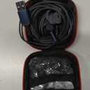 USB Earbuds with Microphone for PC Laptop,Wired USB A Headphones with Mic& Earfins Hook for Computer Office Work,7.5ft Noise Canceling Stereo Computer Headset for Dell/HP/Chromebook Game School,Black