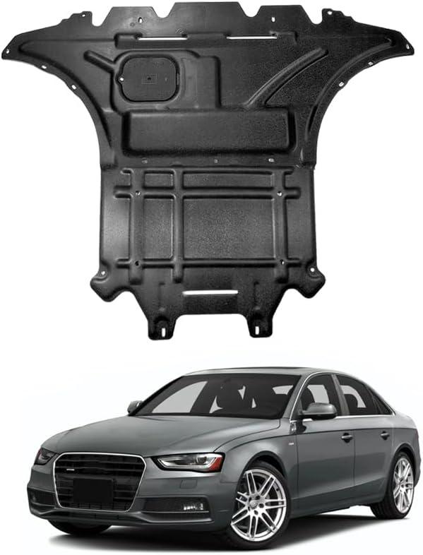 Engine Splash Shield Fit for Audi A4 S4 RS4 2009-2016 Lower Engine Case Guard Under Engine Cover Fit for Audi A5 S5 RS5 2009-2017 Front Engine Guard + Gearbox Guard Mud Flaps