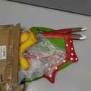 glitzhome GH30554R1 Christmas Yard Signs Decorations Outdoor Metal Penguin Garden Stakes for Xmas Holiday