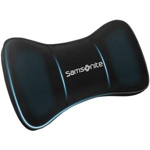 Samsonite Neck Pillow for Car – Ergonomic Memory Foam Headrest Cushion – Car Seat Support for Driving Comfort – Compact Neck Rest – Travel Pillow for Long Road Trip, Black