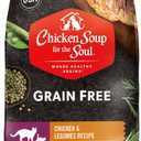 Chicken Soup for the Soul All Natural Premium Grain-Free All Life Stage Dry Cat Food, Real Meat First Ingredient, No By-Products, Supports Immune & GI Health, Chicken & Legumes, 12lb, BB Date Not Found 