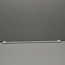 Curtain Rods for Windows 48 to 84-92 Inch, White, Stainless Steel Rods for Bedroom, Living Room, Kitchen, Farmhouse, Outdoor