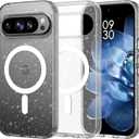 BENTOBEN Magnetic for Google Pixel 10 Case& Google Pixel 10 Pro Case Clear Crystal Glitter, [Compatible with MagSafe] Shockproof Sparkly Cute Protective Case for Pixel 10/ 10Pro 6.3 inch, Glitter Clear