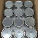 Yodecy 12 Pack 16 oz Wide Mouth Clear Mason Jars with Silver Metal Lids, Canning Jars for Overnight Oats, Food Storage, Dry Food, Snacks, Candies and More