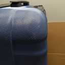 AmazonBasics 68 cm Navy Blue Hardsided Check-In Trolley, Medium Checked