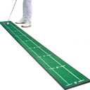 Golf Putting Mat Indoor & Outdoor Professional Practice Putting Green Mat with Distance Marker Anti Slip Backing Golf Accessories Portable Training Matt