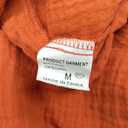 Women's Short Sleeves Midi Orange Dress Medium