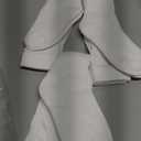 BomKinta Slouch Socks Women Thigh High Boot Socks Soft Scrunch Socks Size 5-11 (White White White -3 Paris)