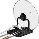 Ysks'hf spoon holder and pot lid holderstainless steelKitchen Utensil Rest, scraper holder & pot holderSpoon Holder for Stove Top - Kitchen Utensil Holder for Ladles & Tongs