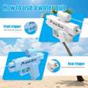 Prank Water Gun 2025 Prank Two-Way Water Gun Reverse Prank Surprise Water Guns - Shoots Back at User Hilarious Novelty Toy for Party (Blue)