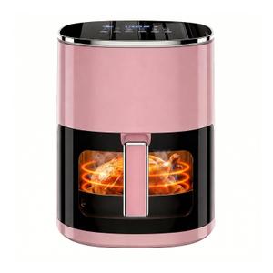 Air Fryer, 6QT Airfryer with Viewing Window, 12-in-1 Digital Air Fryer Oven, 400°F Fast Heating, Nonstick & Dishwasher Safe Square Basket, Air Fry, Roast, Bake, Reheat, Dehydrate for Family Meals