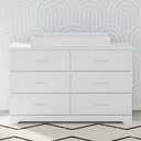 Storkcraft Nest Changing Table Topper (White) - GREENGUARD Gold Certified, Designed to Fit Nest Changing Pad, Compatible with Storkcraft Alpine, Brookside, Crescent 6 Drawer Dressers