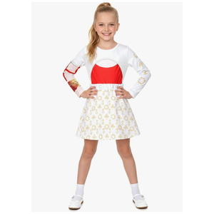 Girls Zombies Character Costume Set Kids Nova Zombies Outfits for Halloween Costumes, Size S