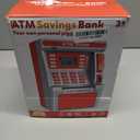 BAODLON Red Piggy Bank for Kids, ATM Machine Bank for Real Money with Debit Card, Bill Feeder, Coin Recognition, Balance Calculator, Electronic Savings Safe Box, Cool Stuff Toys Gifts for Teen Girl