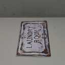 12"x8" Charming Vintage-Style Weatherproof Metal Laundry Room Sign with Pre-Drilled Holes for Easy Hang, Perfect for Home, Farmhouse, Porch Decor