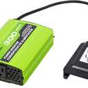 Greenworks 40V 300W Cordless Power Inverter, Sine Wave Inverter with 2 USB Ports and AC Port, IV40A00
